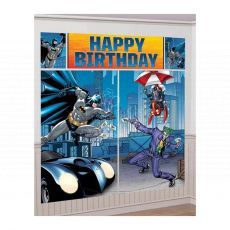 Batman Justice League Superheroes Birthday Banner Scene Setter