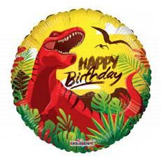 Dinosaur Jurassic Park Happy Birthday Foil Balloon