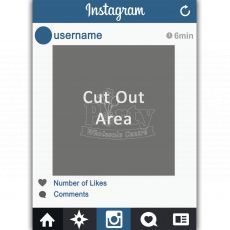 Customised Instagram Frame Prop