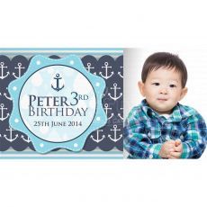 Nautical Anchor Theme Customised Banner