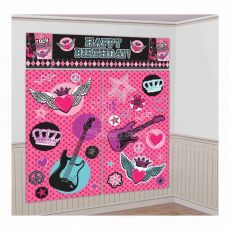 Rocker Princess Birthday Scene Setter Banner