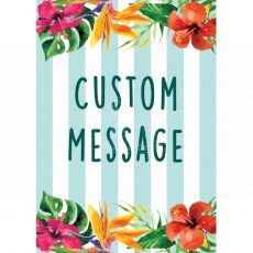 Summer Floral Hibiscus Custom Board