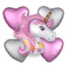 Unicorn Pink Magical Balloon Bouquet Party Wholesale