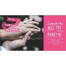 Wedding Proposal Customised Banner #4