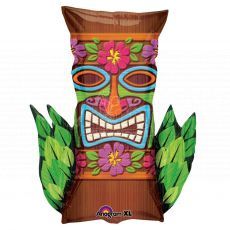 Aloha Tiki Head Foil Balloon