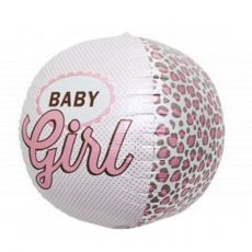 Baby Shower Baby Girl Orbz Foil Balloon