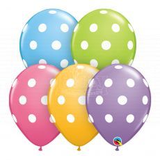 Big Polka Dot Latex Balloon Mix