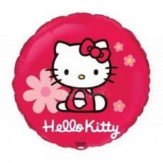 Hello Kitty Red Flower Foil Balloon