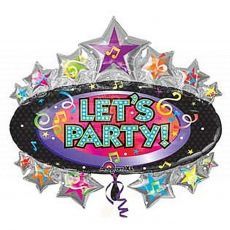 Let's Party Marquee Foil Balloon