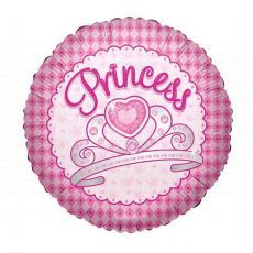 Princess Checkered Foil Balloon