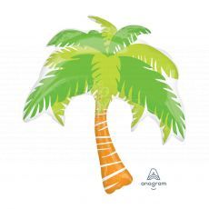 Aloha Summer Palm Tree Foil Balloon 33In