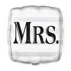 Wedding Mrs Bride Foil Balloon
