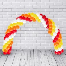 Vibrant Red Balloon Arch