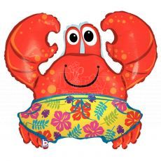 Beach Trunks Crab Large Foil Balloon
