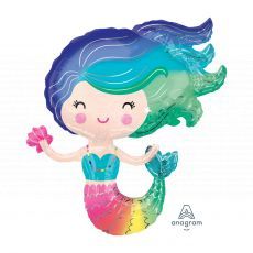 Mermaid Ocean Sea Colourful Foil Balloon