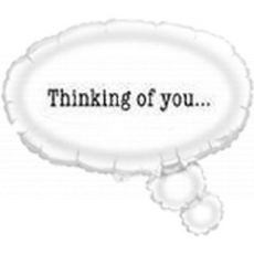 Thought Bubble "Thinking of You" Balloon