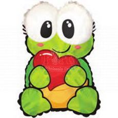 Turtle Heart I Love You Balloon