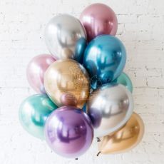 Chrome Rainbow Balloons Party Wholesale