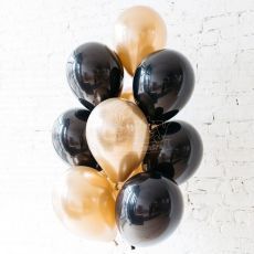 Chrome Balloon Gold Black