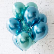 Chrome Balloons Tiffany Blue