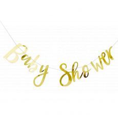 Baby Shower Gold Letter Banner
