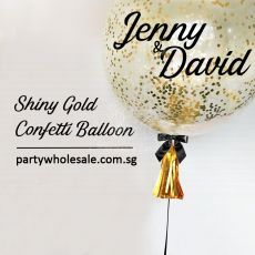 Gold Confetti Balloons Singapore