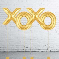 XOXO Gold Letter Balloons