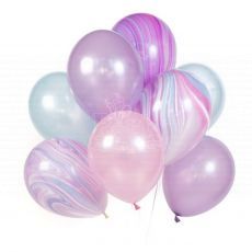 Pink Marble Swirl Unicorn Balloon