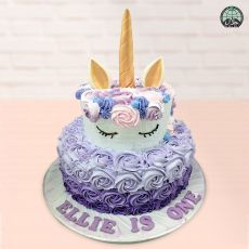 Customised Unicorn Lavender Cake