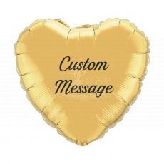 Customised Gold Heart Foil Helium Balloon Party Wholesale