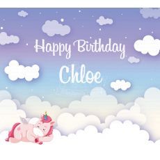 Magical Unicorn Cloud Pastel Customized Banner