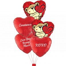Customized Bear Valentine Day Helium Balloon