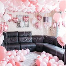 Hotel Surprise Pink Helium Balloon Inspiration