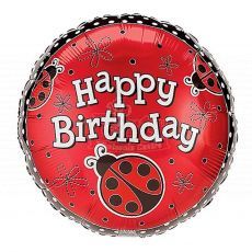 Ladybug Happy Birthday Foil Balloon 18inch