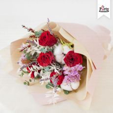 Preserved Roses Flower Bouquet Party Wholesale Singapore