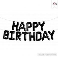 Black Happy Birthday Letter Balloon Party Wholesale