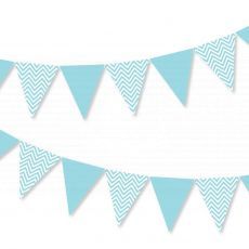 Blue Triangle Bunting Banner Party Wholesale Singapore