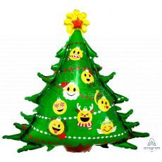 Emoji Merry Christmas Tree Balloon Party Wholesale