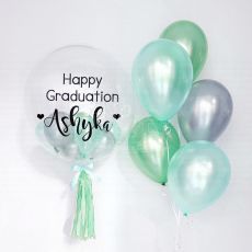 Green Personalized Balloon Bouquet Singapore Party Wholesale