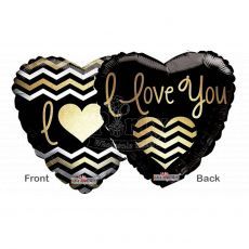 I Love You Classic Gold Foil Balloon