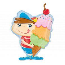Boy Love Ice Cream Foil Balloon 31inch
