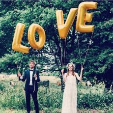 LOVE Wedding Photo shoot letter Helium Balloons