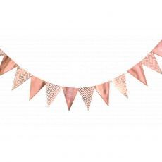 Rose Gold Chevron Bunting Banner Party Supplies