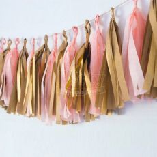 Rosewood Pink Tassel Garland Party Wholesale Singapore