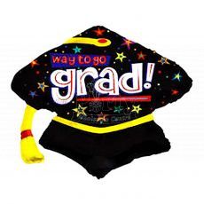 Way To Go Grad Graduation Foil Balloon