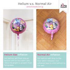 Mylar Balloon Helium and Normal Air Inflation