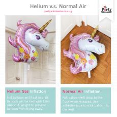 Difference Between Helium  Normal Air Inflation Balloon