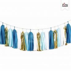 Gold Royal Blue Tassel Party Supplies Decoration