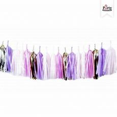 Silvery Lavender Tassel Garland Party Supplies Decoration