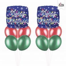 Merry Christmas Lights Balloon Bouquet